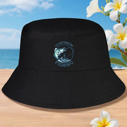 Id Rather Be Fishing Bucket Hat