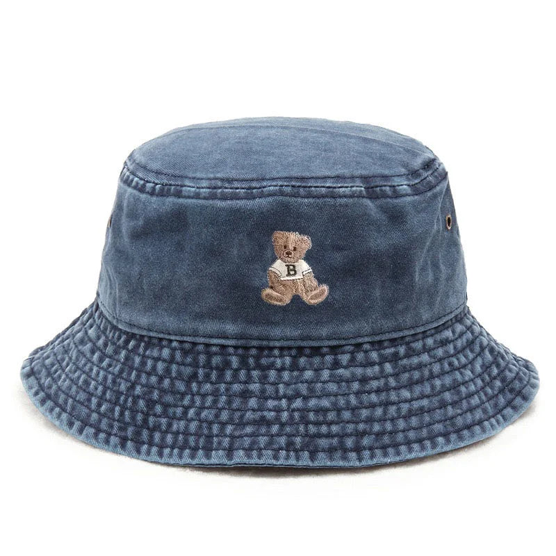 Teddy Bear Vintage Washed Bucket Hat