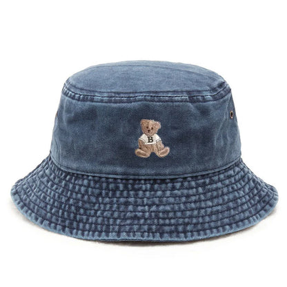 Teddy Bear Vintage Washed Bucket Hat