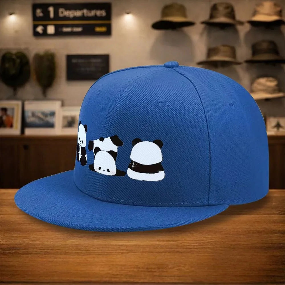 Cute Panda Group Snapback Cap