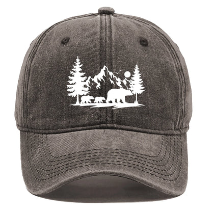 Forest Mountain Vintage Baseball Cap