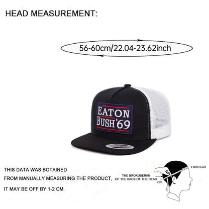 Eaton Bush 69 Embroidered Mesh Snapback Cap