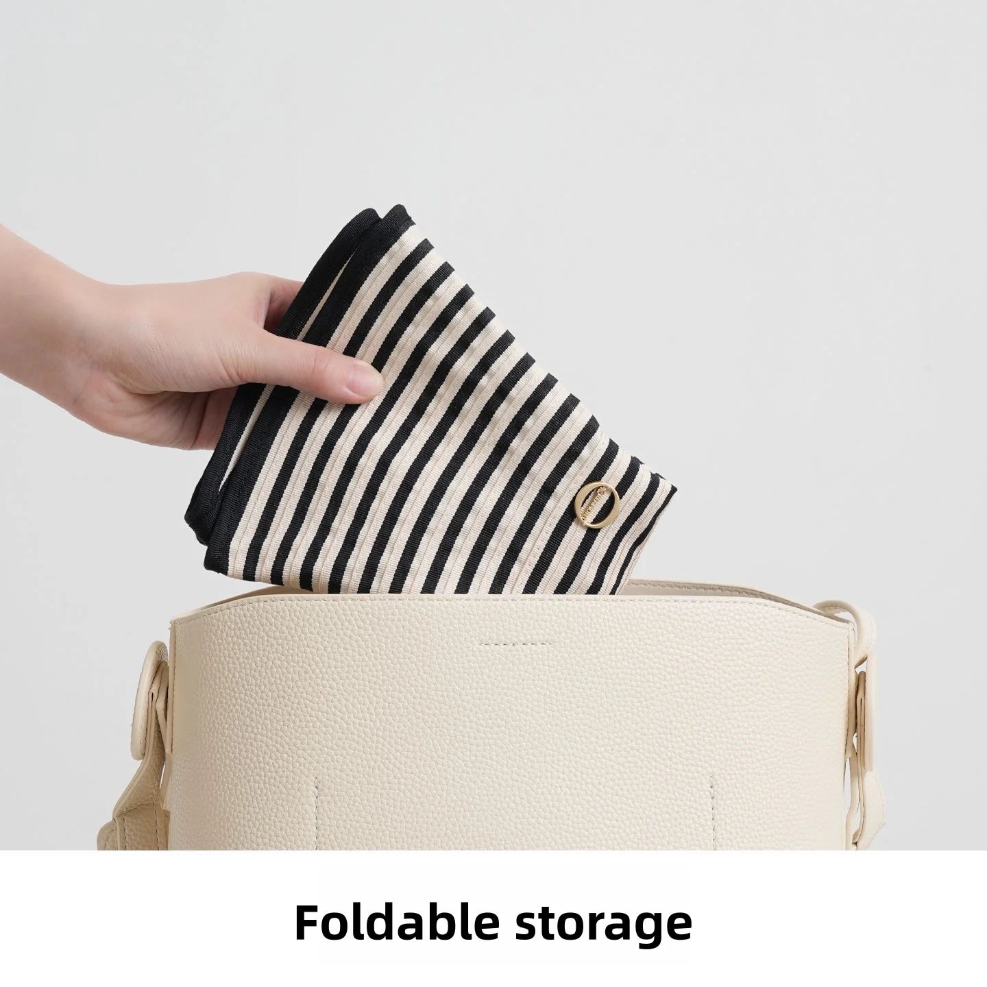Black And White Striped Wide Brimmed Sun Hat
