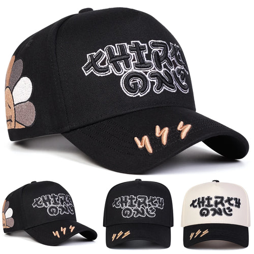 Lightning Embroidery Adjustable Sports Baseball Cap
