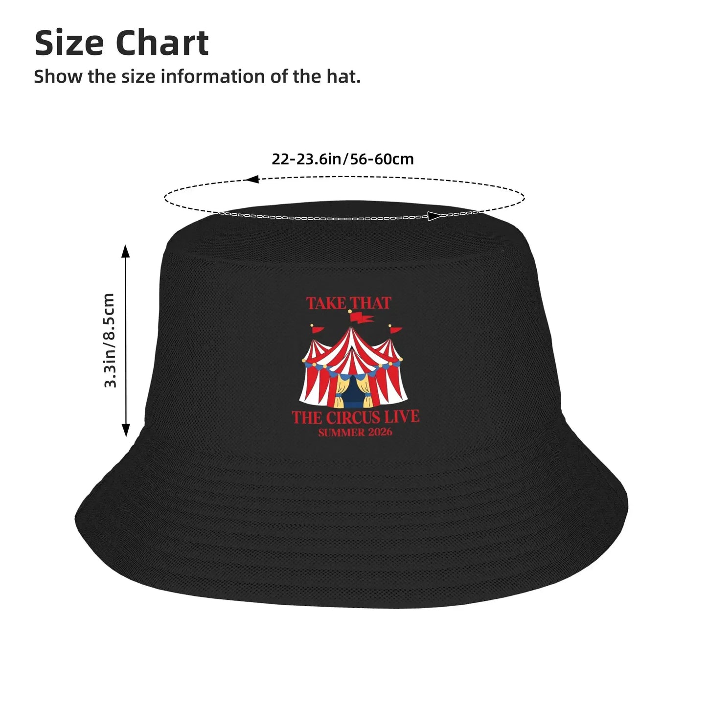 Take That The Circus Live Classic Graphic Bucket Hat