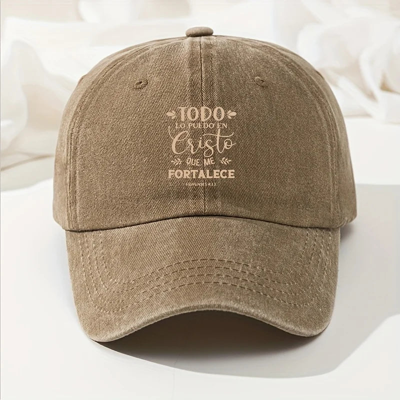 Christian Faith Washed Baseball Cap