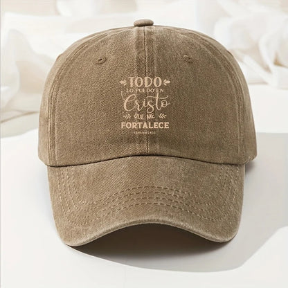 Christian Faith Washed Baseball Cap