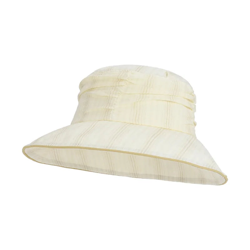 Japanese Style Textured Pleated Fisherman's Hat