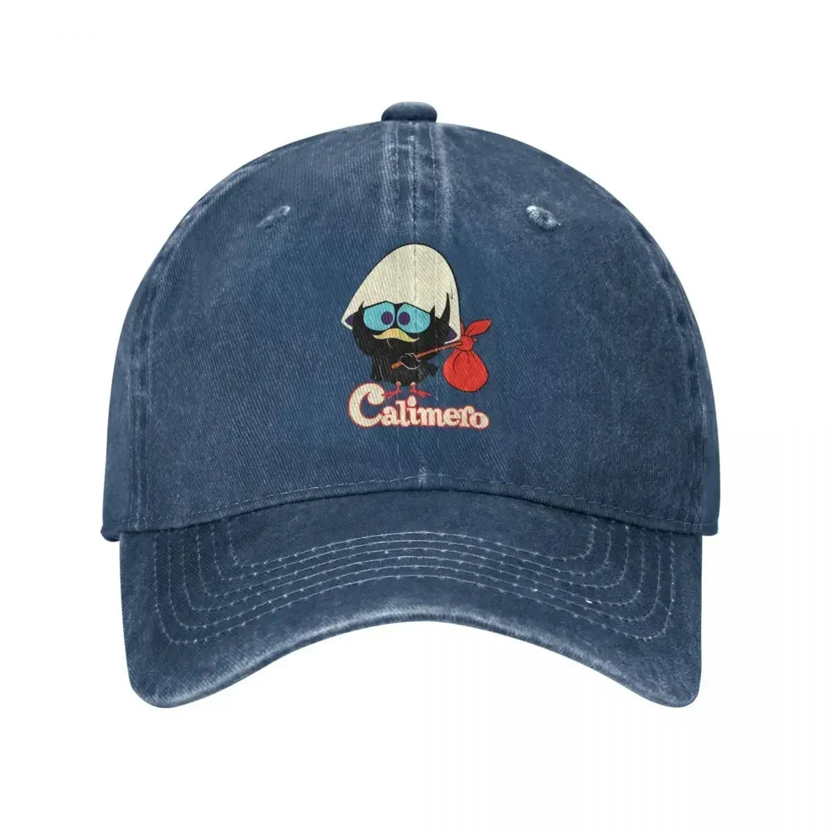 Calimero Distressed Denim Baseball Cap