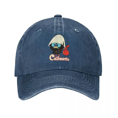 Calimero Distressed Denim Baseball Cap