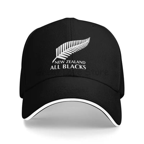 New Zealand All Blacks Print Sandwich Baseball Cap