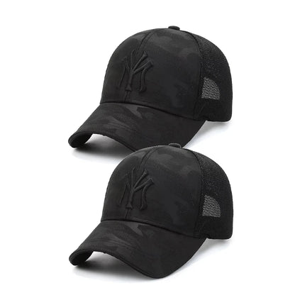 New Spring Summer Embroidered Letter Camouflage Hat