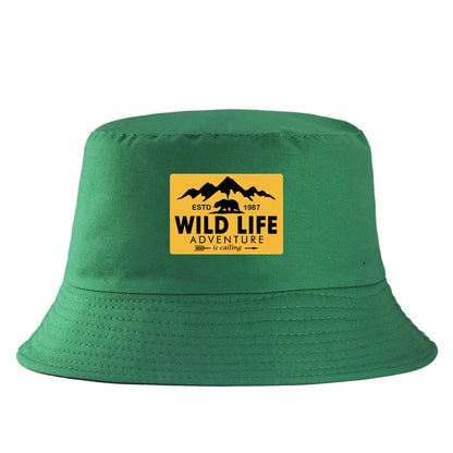 Wildlife Print Reversible Summer Bucket Hat
