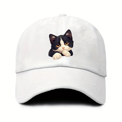 Funny Cat Pattern Casual Baseball Cap