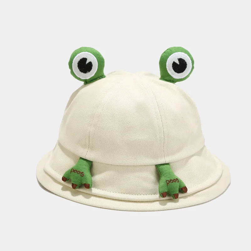 Cotton Cartoon Lovely Frog Bucket Hat