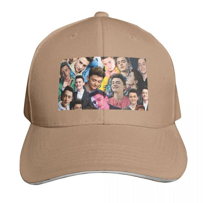 Noah Schnapp Collage Embroidered Baseball Cap