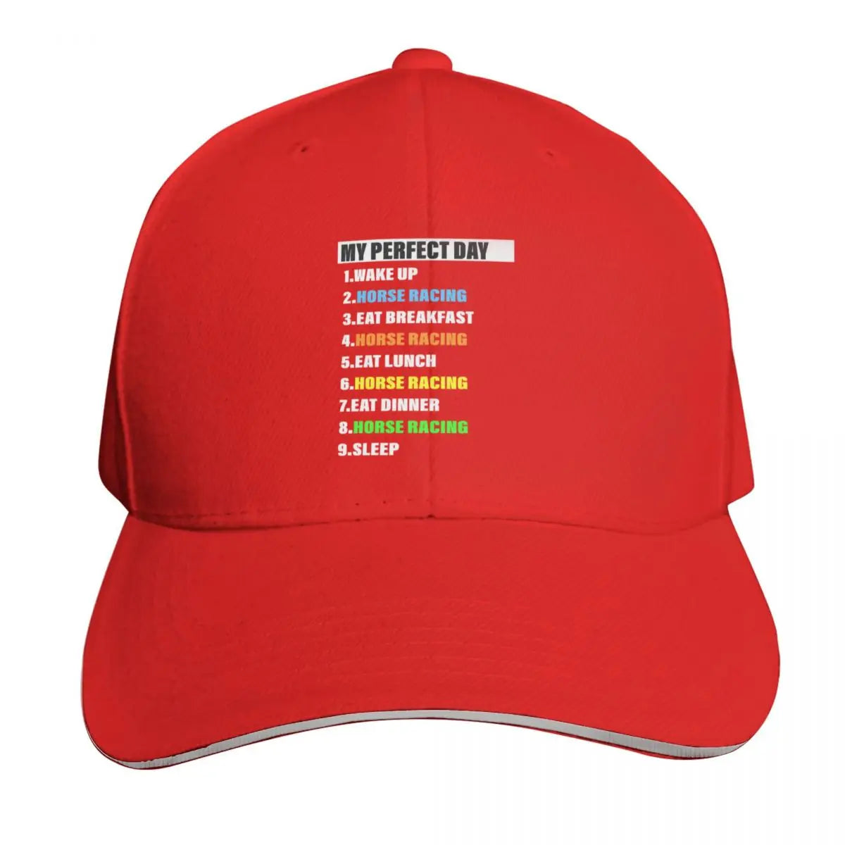 My Perfect Horse Racing Day Baseball Cap