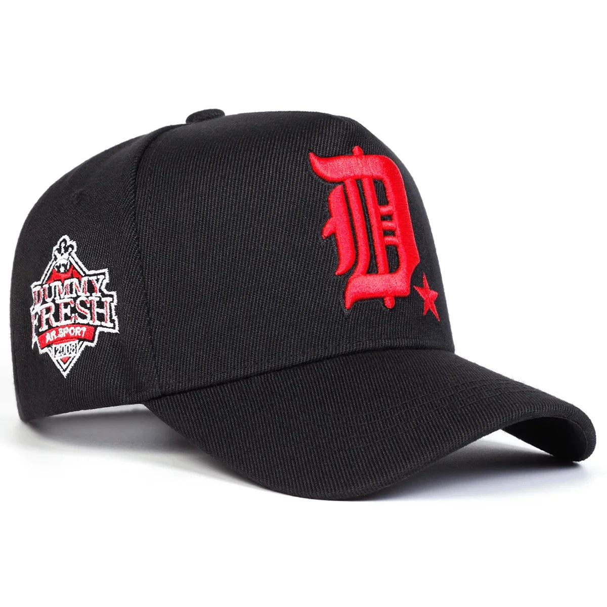 Unisex Gothic D Letter Embroidery Side Baseball Caps