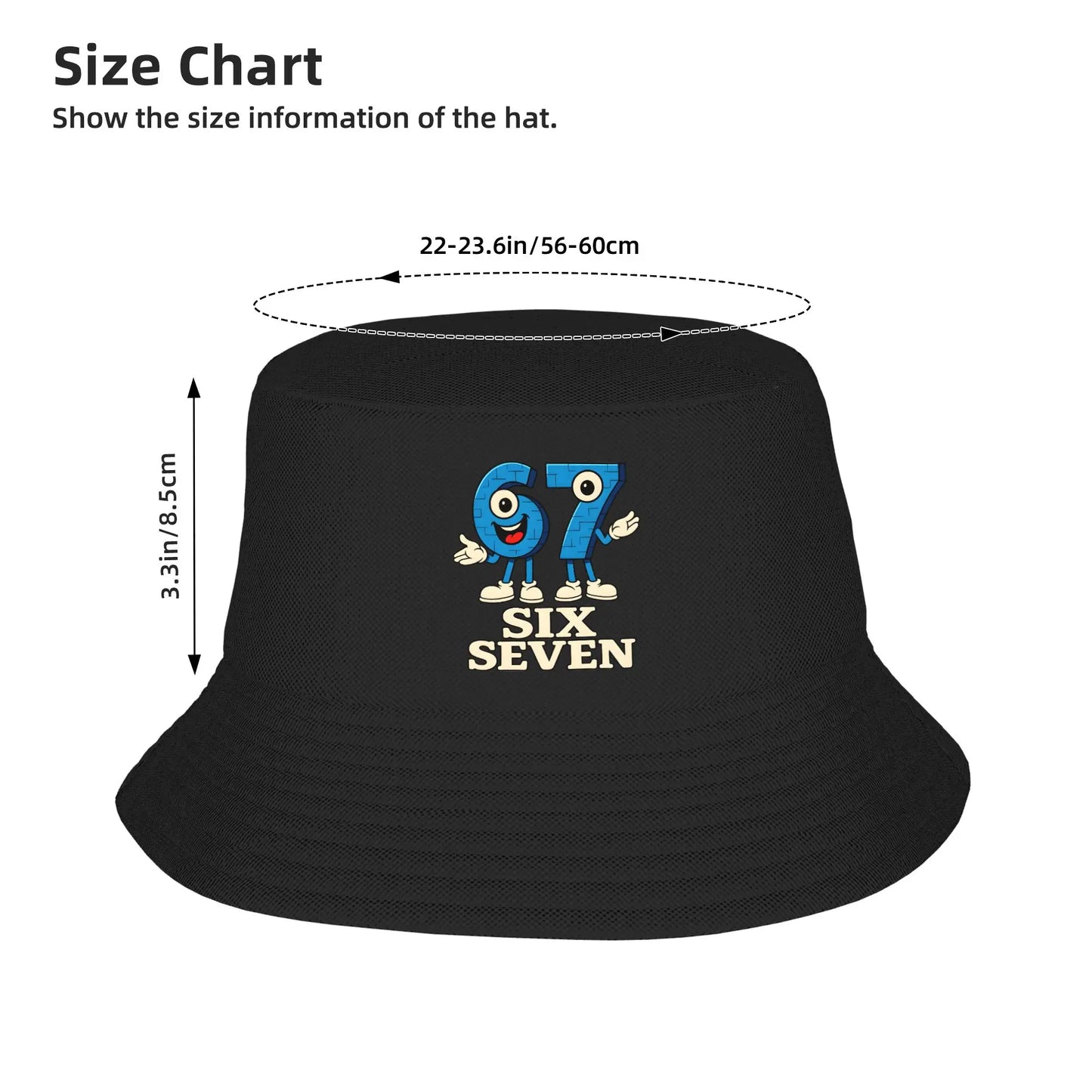 Custom 67 Six Seven Bucket Hat