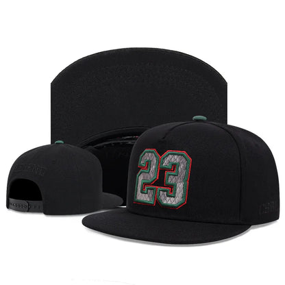 Luxury Flat Top Baseball Cap Adjustable Hip Hop Snapback