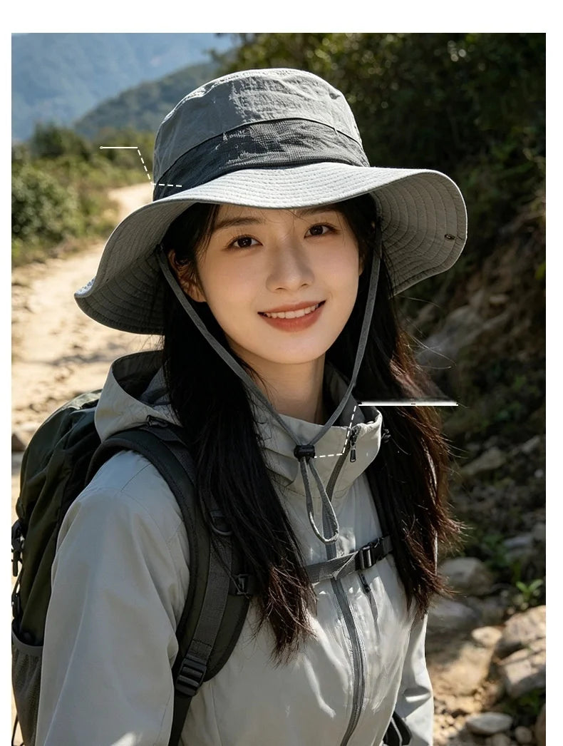Unisex Quick-Dry Outdoor Fishing Bucket Hat