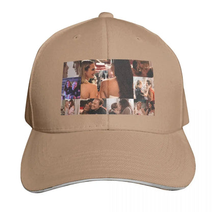Marina Large Print Vintage Embroidered Baseball Cap