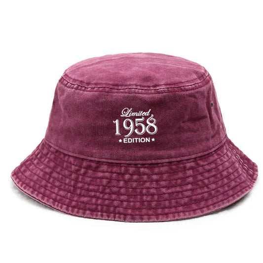 Vintage Distressed Cotton Bucket Hat