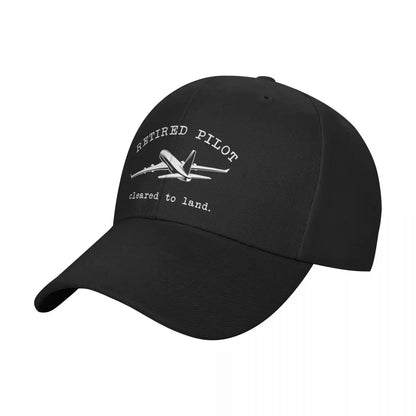Retired Pilot Aviation Baseball Cap