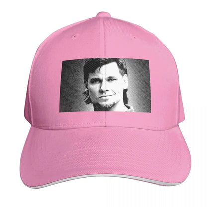 Theo Von Vintage Linocut Portrait Baseball Cap