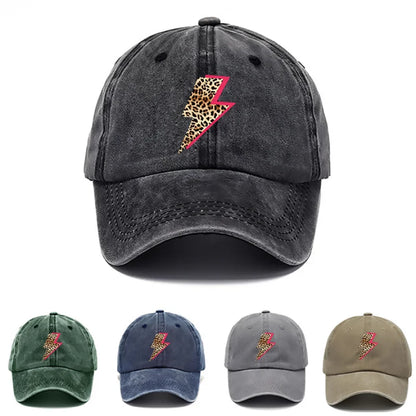 Leopard Lightning Adjustable Baseball Cap
