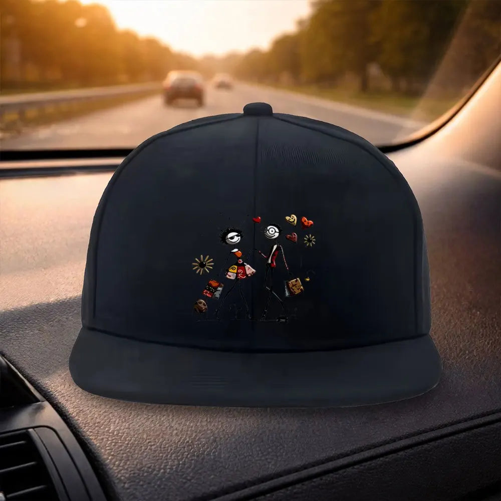 Abstract Couple Snapback Cap Casual Hat