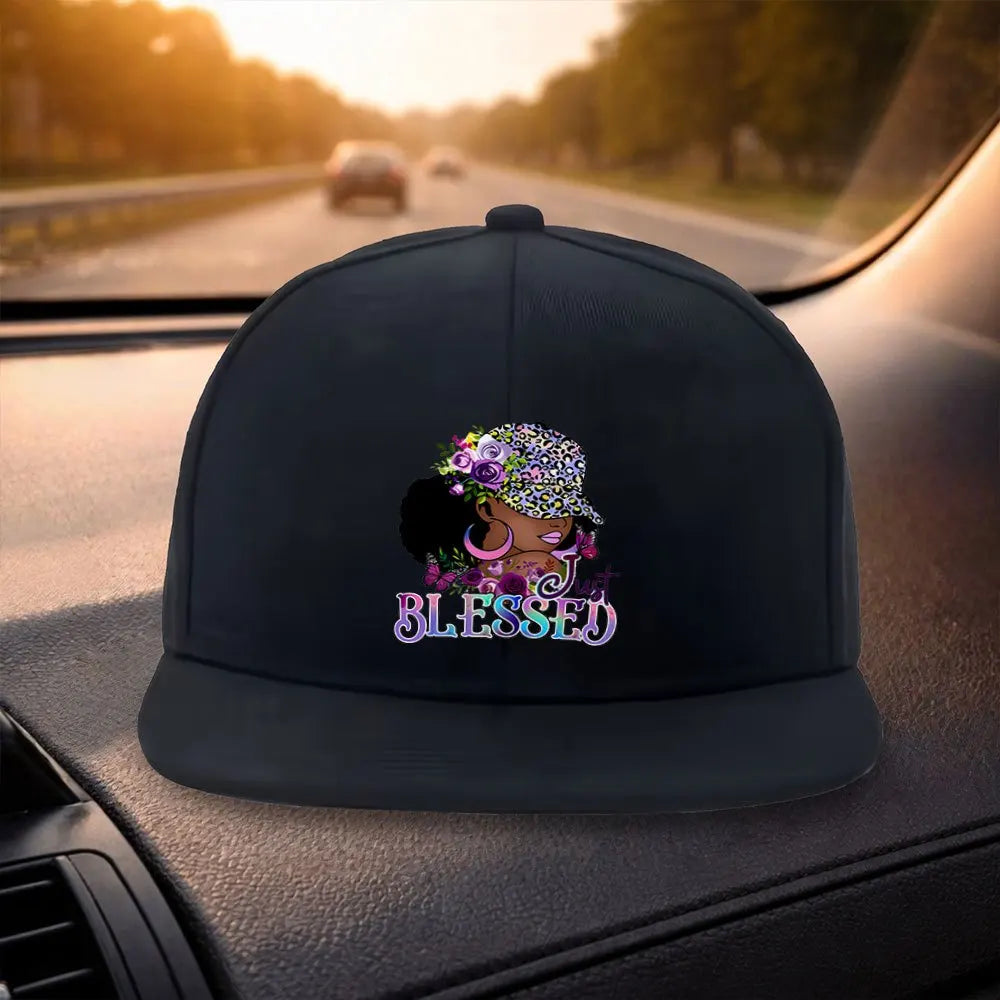 Leopard Floral Snapback Cap Casual Hat