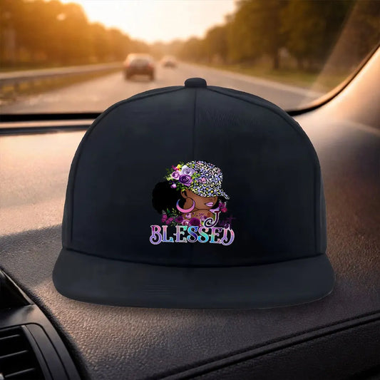 Leopard Floral Snapback Cap Casual Hat