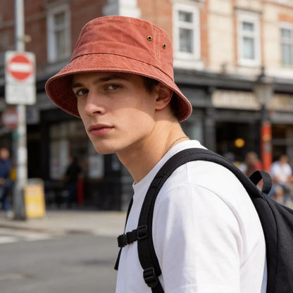 Vintage Washed Style Bucket Hats