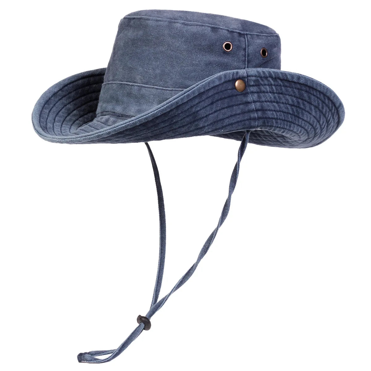 New Men Big Eaved Washed Bucket Hats