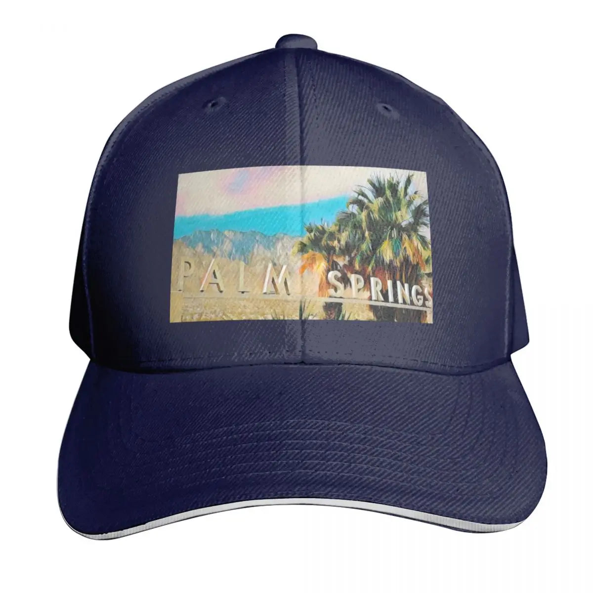 Palm Springs Sign Two Tone Snapback Baseball Cap