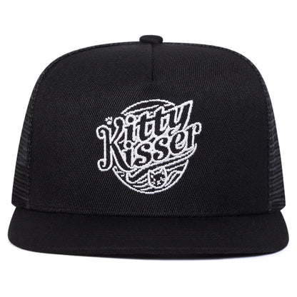 Kitty Kisser Embroidery Casual Snapback Cap