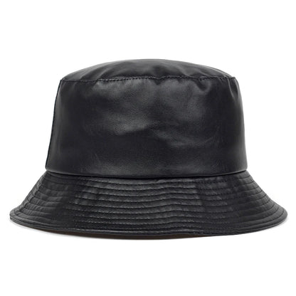 Faux Leather Bucket Hats
