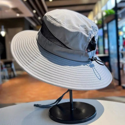 Quick-Dry UV Protection Wide Brim Bucket Hat