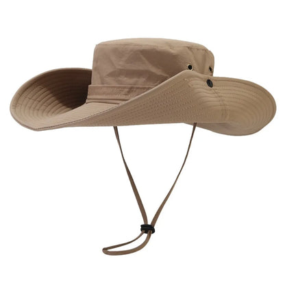 Quick-Dry Wide Brim UV Protection Hiking Bucket Hat