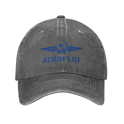 Aeroflot Washed Baseball Cap