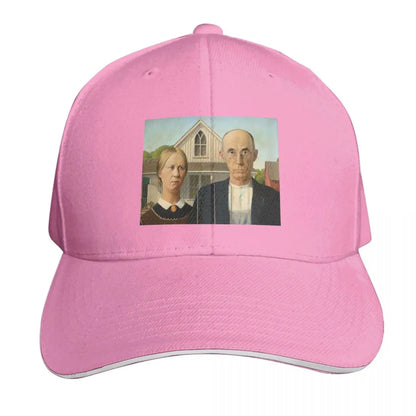 Grant Wood American Gothic 1930 Mesh Baseball Cap