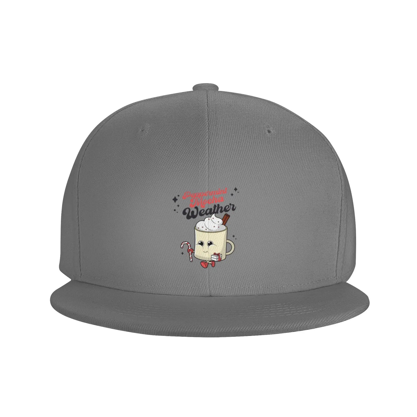 Peppermint Mocha Holiday Snapback Cap