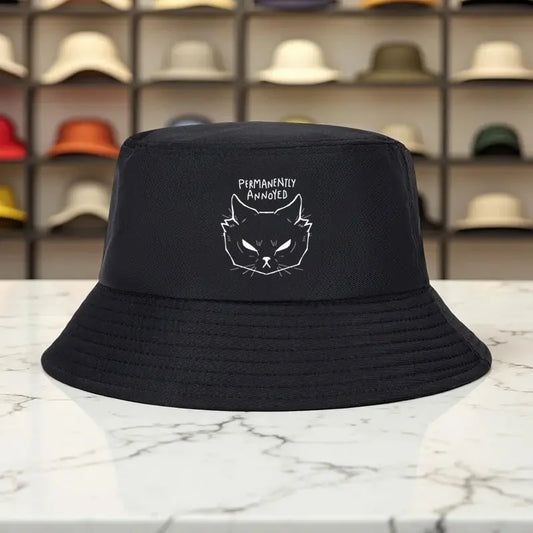 Permanently Annoyed Print Bucket Hat