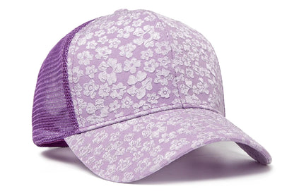 New Print Mesh Caps Fashion Women Baseball Cap