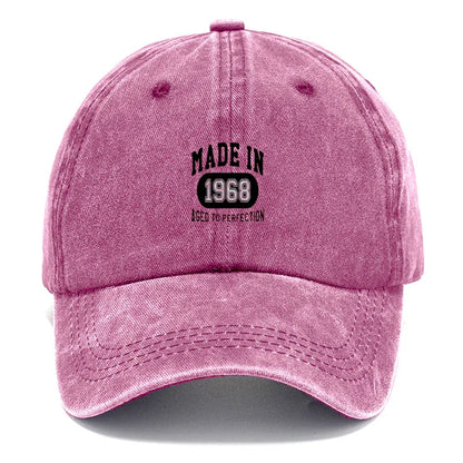 Vintage 1968 Distressed Cotton Baseball Cap