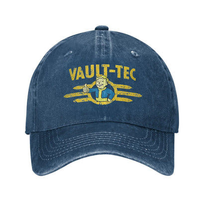 Vaults-Tec Distressed Denim Baseball Cap