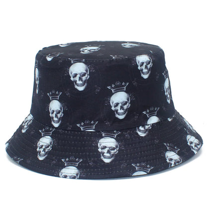 Bucket Hats Double Sided Black Fisherman Hat
