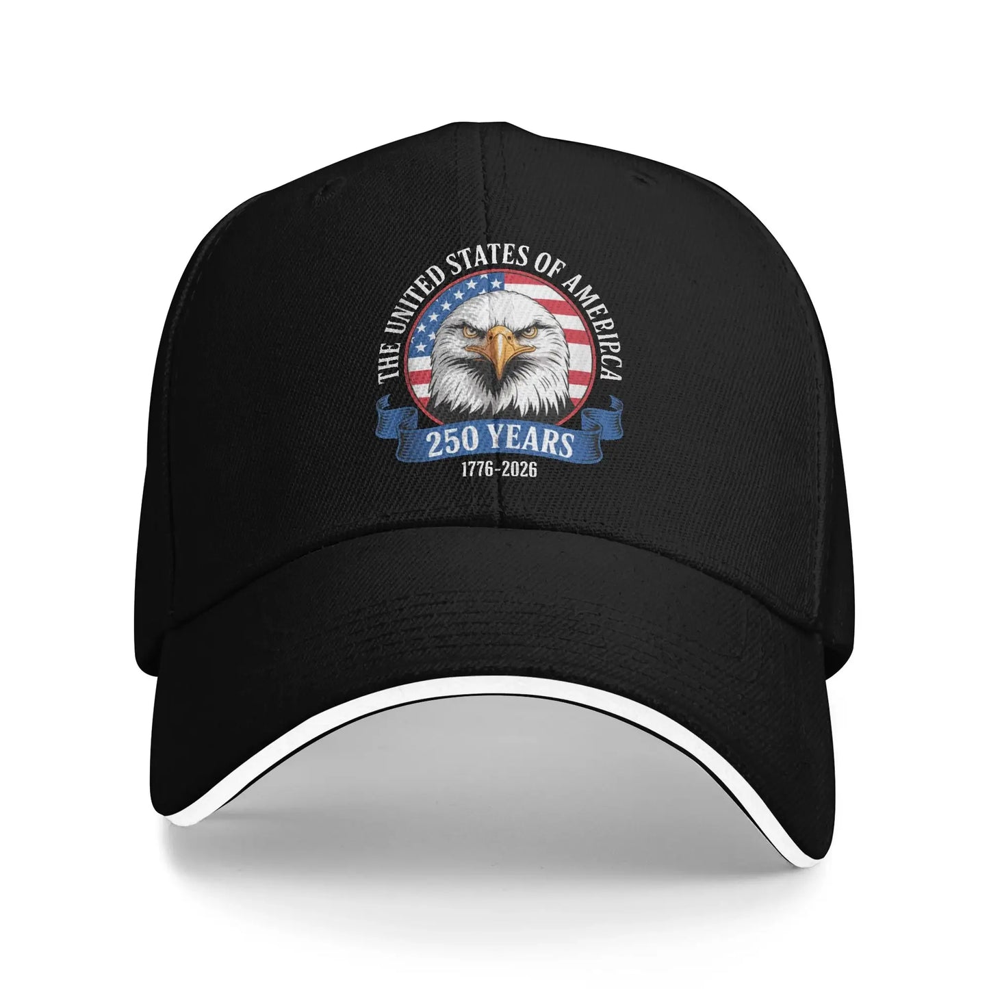 Happy 4th July 250 Years America Pride Patriotic Baseball Cap