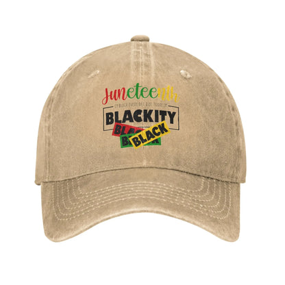 Juneteenth Breaking Every Chain 1865 Distressed Baseball Cap